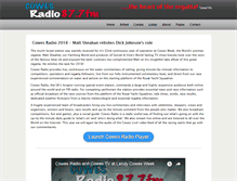 Tablet Screenshot of cowesradio.co.uk